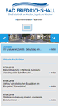 Mobile Screenshot of friedrichshall.de